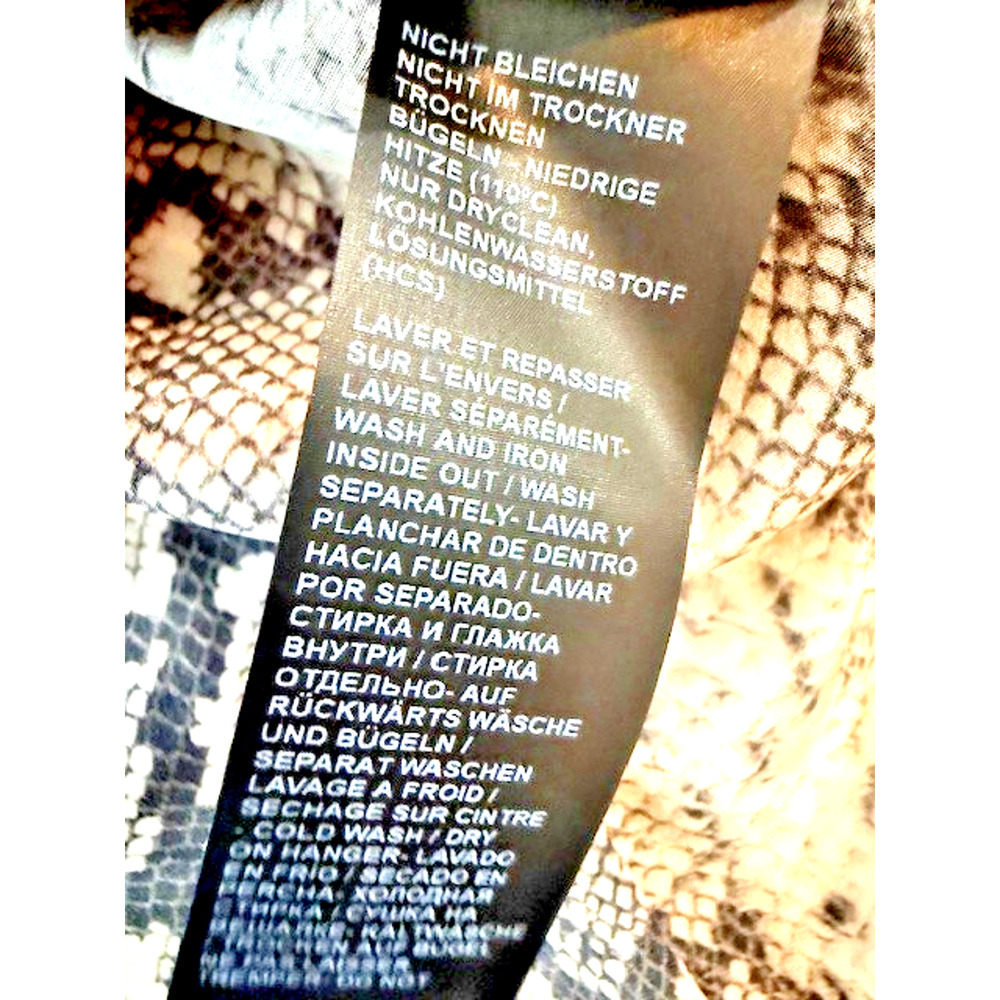 The Kooples Snakeskin Print Python Long Sleeve Si… - image 13